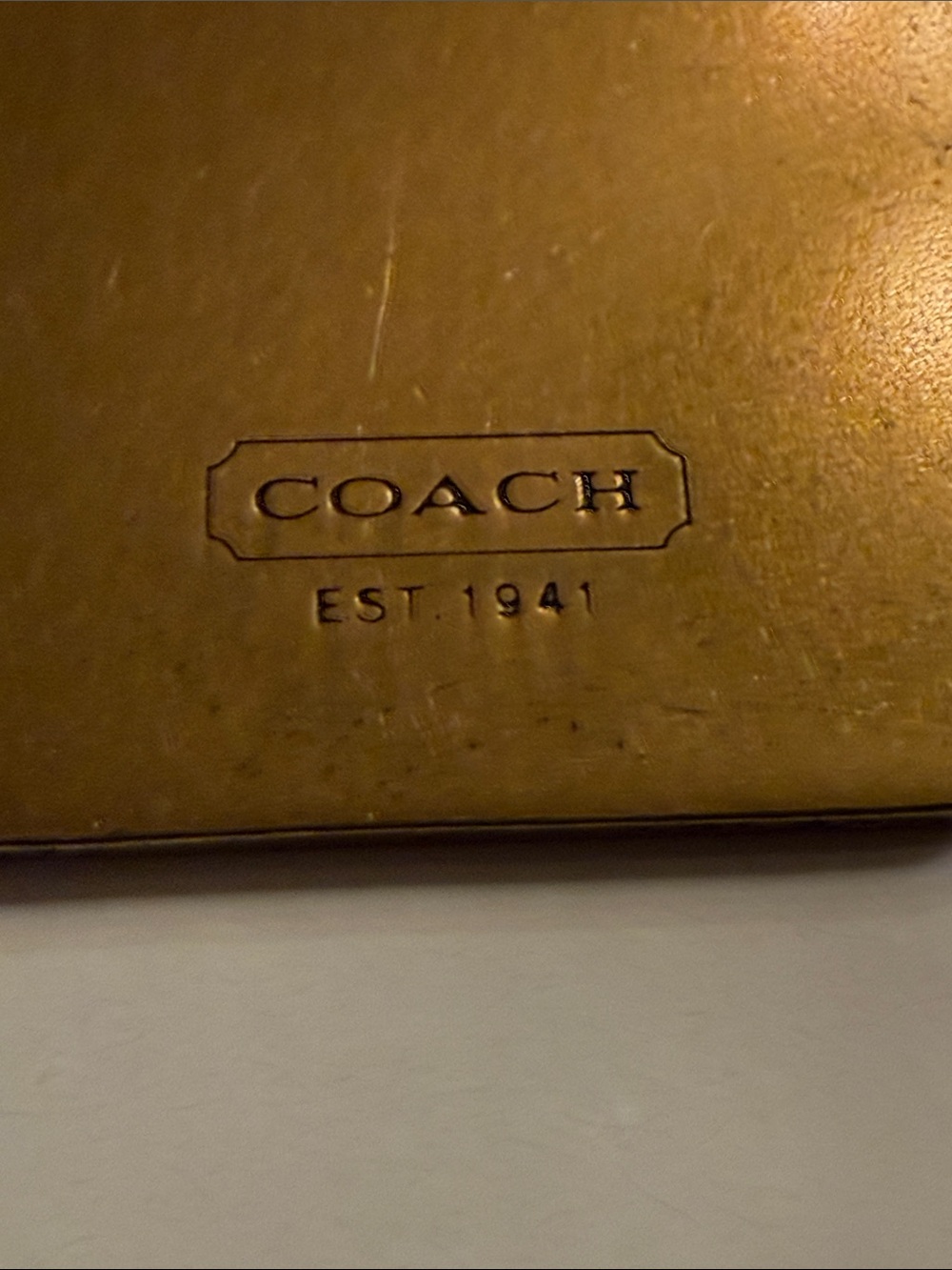 Coach Vintage Y2K Horse and Carriage Brass Keychain Fob - Picture 2 of 12